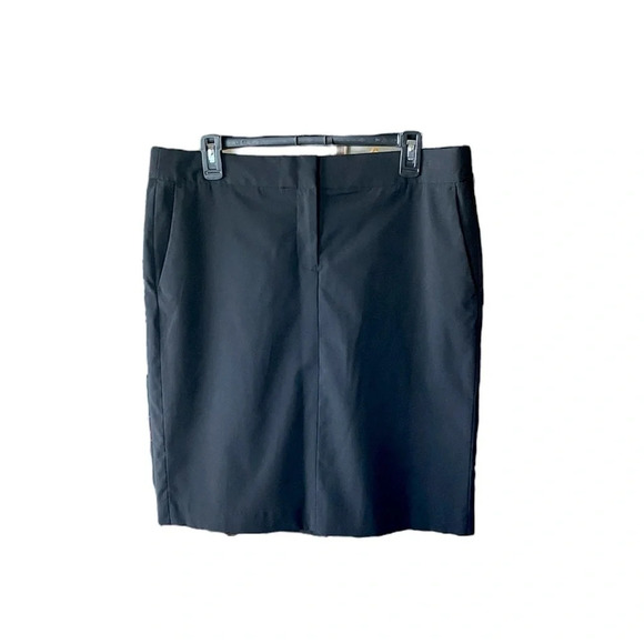 Kenneth Cole women’s lined pencil skirt, clasp & zip closure, SZ 10 black - Picture 1 of 9